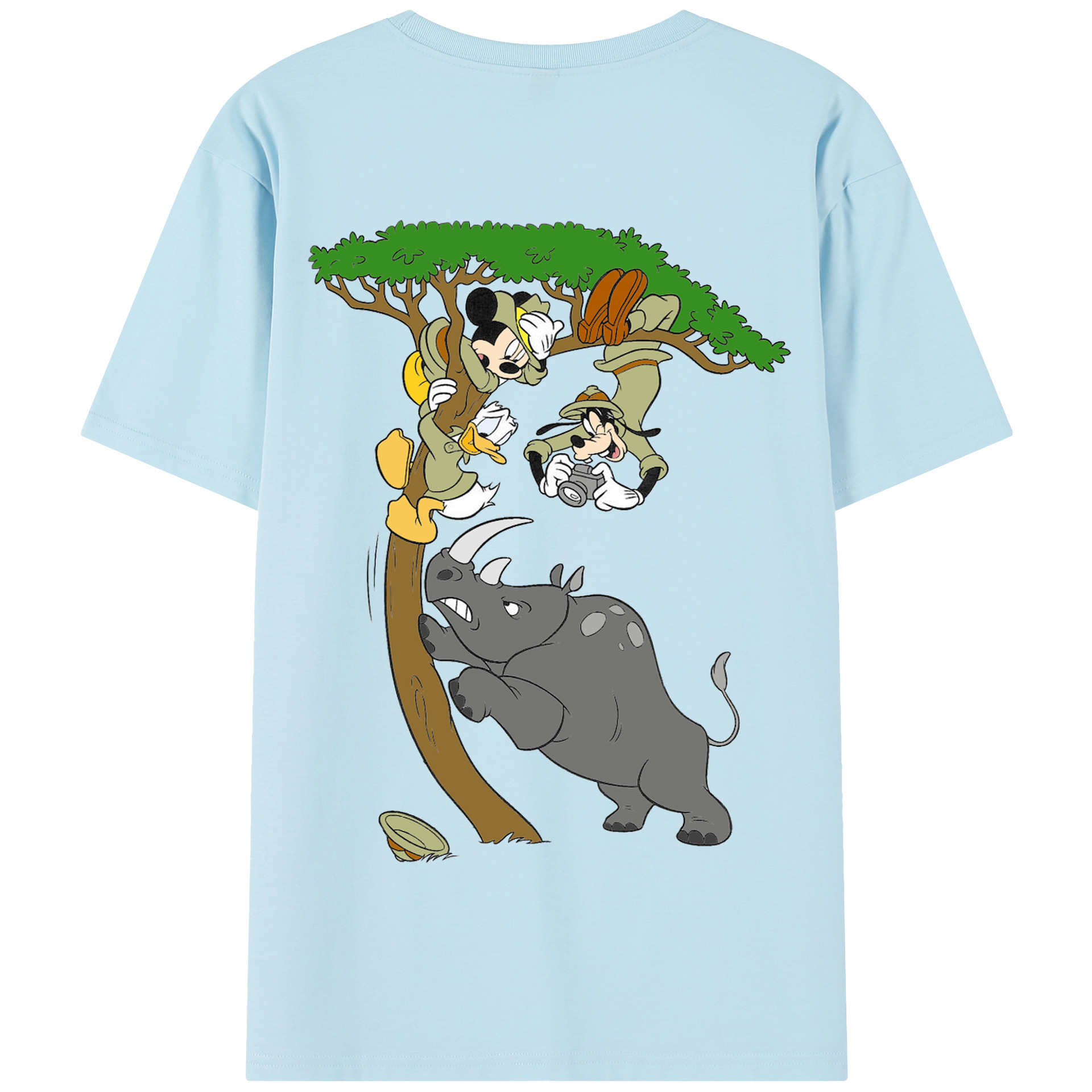 （画像用） ミッキーマウス Mickey Mouse 綿100％半袖Tシャツ（背面プリント）